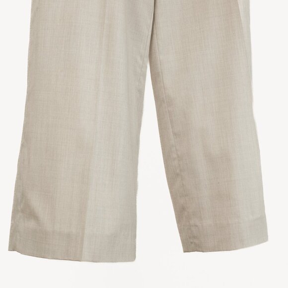 Jil Sander Grey Stretch-Wool Wide-Leg Pants - Picture 7 of 10